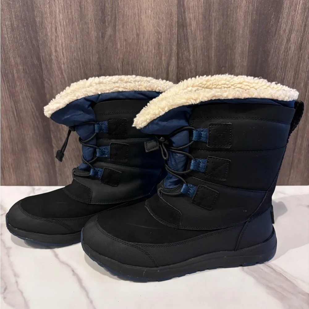 UGG Black and Blue Kids Snow Boots